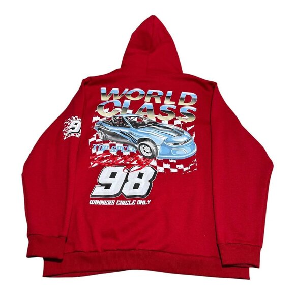 RGSTR World Class Top Sales Racing Red Hoodie Sweatshirt Adult XL - Picture 1 of 5